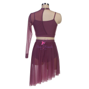 25129 Dusty Mauve Lyrical Dance Costumes