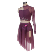 25129 Dusty Mauve Lyrical Dance Costumes