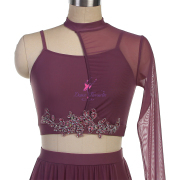 25129 Dusty Mauve Lyrical Dance Costumes