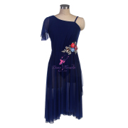 25119 Navy Blue Lyrical Dance Costumes