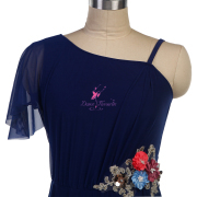 25119 Navy Blue Lyrical Dance Costumes