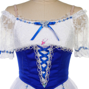 B25669 Royal Blue & White Romantic Ballet Tutu for the Variation of Giselle