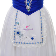 B25669 Royal Blue & White Romantic Ballet Tutu for the Variation of Giselle