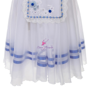 B25669 Royal Blue & White Romantic Ballet Tutu for the Variation of Giselle