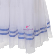 B25669 Royal Blue & White Romantic Ballet Tutu for the Variation of Giselle