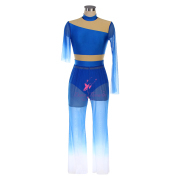 25660 Ombre Blue Lyrical Dance Costumes
