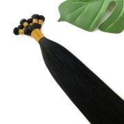 #1 Jet Black Hand Tied Weft Hair