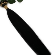 #1 Jet Black Hand Tied Weft Hair