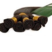 #2 Darkest Brown Hand Tied Weft Hair