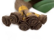 #8 Light Ash Brown Hand Tied Weft Hair