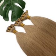 #18 Ash Blonde Hand Tied Weft Hair