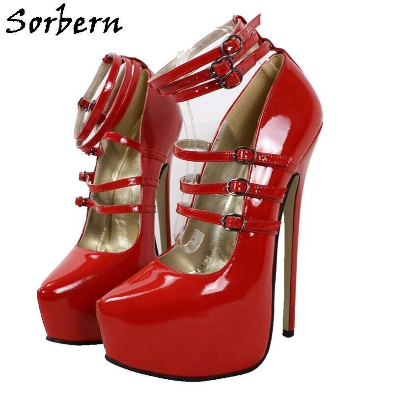 Crystal Red Bottoms Stiletto Pumps Formal Party Prom -  India