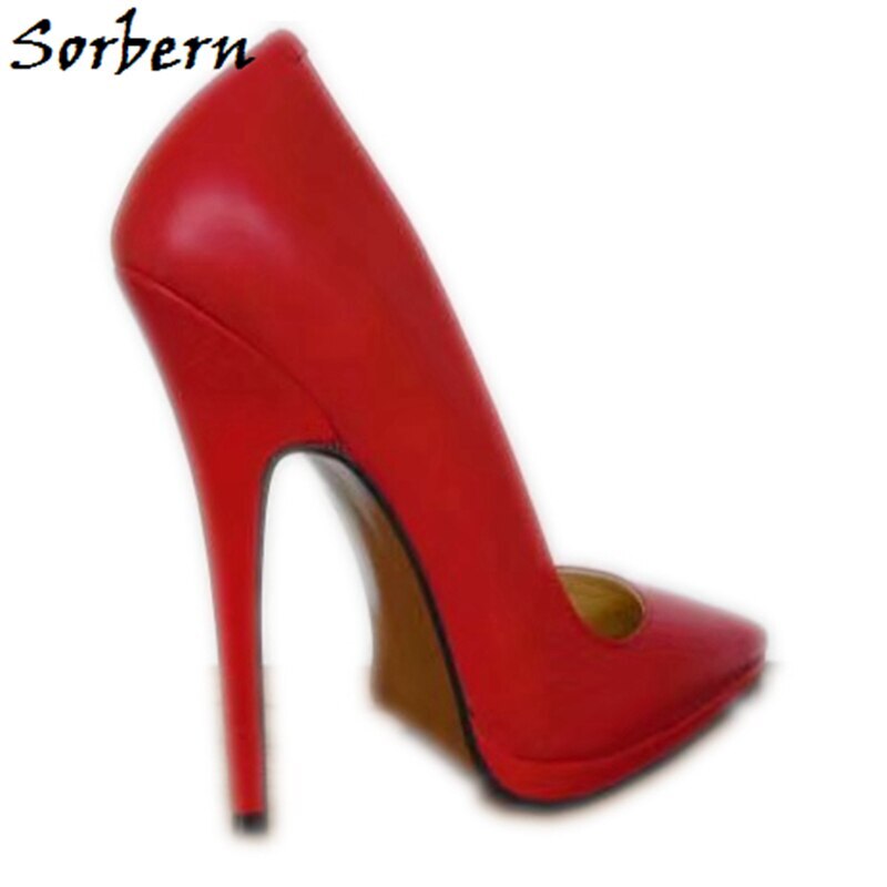 Sorbern Women Designer Shoes Brandname Shoes Genuine Leather Exotic Heels Woman Quality Dress Shoes For Crossdressers Guys Heel