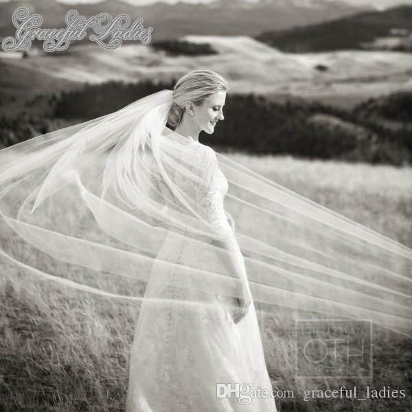 wedding veils bridal veils ivory white cathedral veil