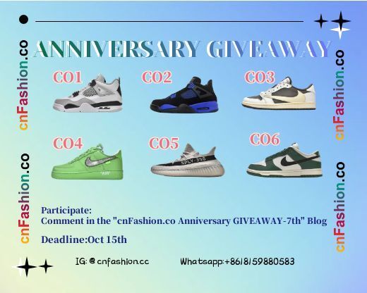 cnFashion.co Anniversary GIVEAWAY-7th