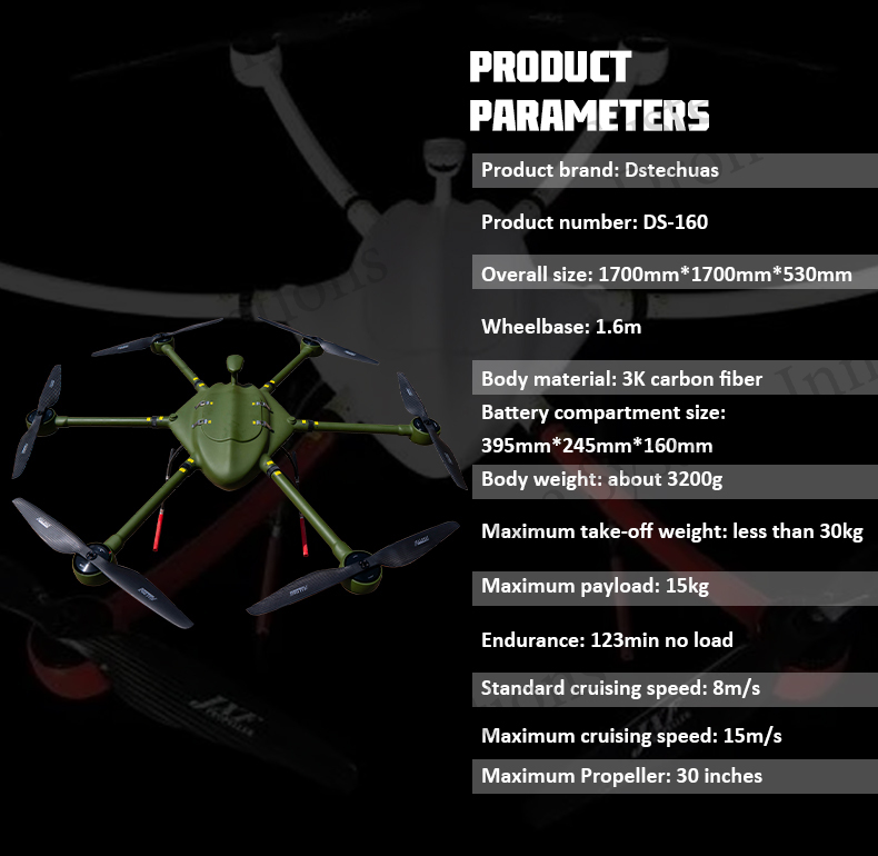 DS160 Heavy Lift Hexacopter Drone  