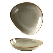 Factory direct wholesale irregular ceramic soup plate,porcelain modern restaurant and hotel used dinner dishes plates