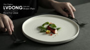 Crystal white porcelain plate