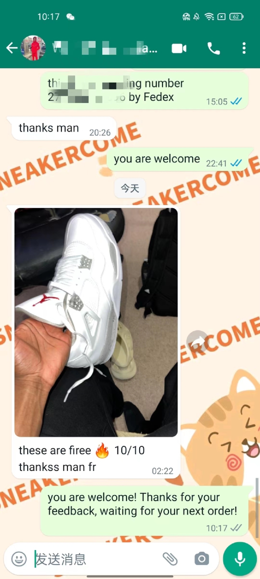 Review of Air Jordan 4 Retro White Oreo (2021) CT8527-100 from sneakercome customer💕