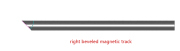 22-Series Recessed Horizontal Beveled 48V Magnetic Track 【2C3GDT2240-1R-BS-XR】【2C3GDT2240-1L-BS-XR】