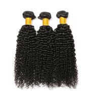 Kinky Curly Natural Color Brazilian Remy Hair Sew In Hair Weave Bundles LFHW-08