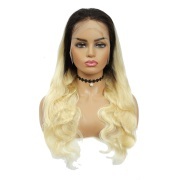 Body Wave T1B 613 Blonde Wigs Remy Human Hair Lace Wig AHLW-23