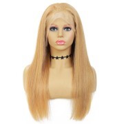 Straight #27 Solid Colored Wigs Remy Human Hair Lace Wig AHLW-27
