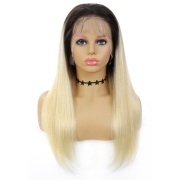 Straight T1B 613 Blonde Wigs Remy Human Hair Lace Wig AHLW-21