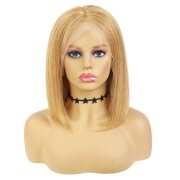 Straight #27 Solid Colored Short BOB Wigs Remy Human Hair Lace Wig AHBW-13
