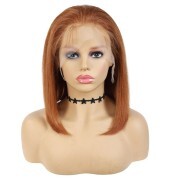 Straight #30 Solid Colored Short BOB Wigs Remy Human Hair Lace Wig AHBW-14