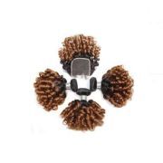 T1B/30 Funmi Curly Remy Human Hair Bundles With Closure 4x4 AHBC-63