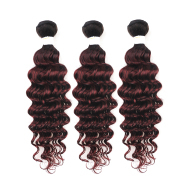 T1B/99J Deep Wave Remy Human Hair Bundles Sew In Weave Extensions AHHB-198