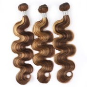 P4/27 Body Wave Remy Human Hair Bundles Sew In Weave Extensions AHHB-212