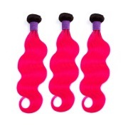 T1B/Pink Body Wave Remy Human Hair Bundles Sew In Weave Extensions AHHB-126