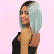 #1B/Mint Blue BOB Wigs