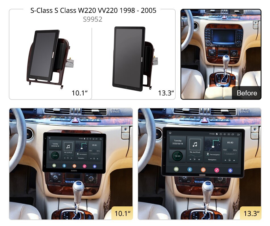 Android 10.0 Autoradio Sat NAV ​Radio für Mercedes Benz C-Klasse