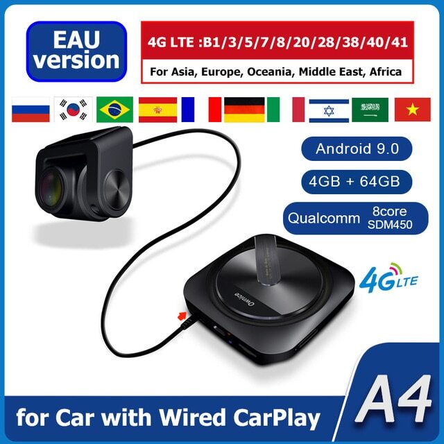 Ownice A0 A1 A3 A4 A5 Wireless Apple CarPlay Ai Box Android 11 Auto TV  Streaming Box para carro 4G LTE for Netflix iptv Spotify GPS