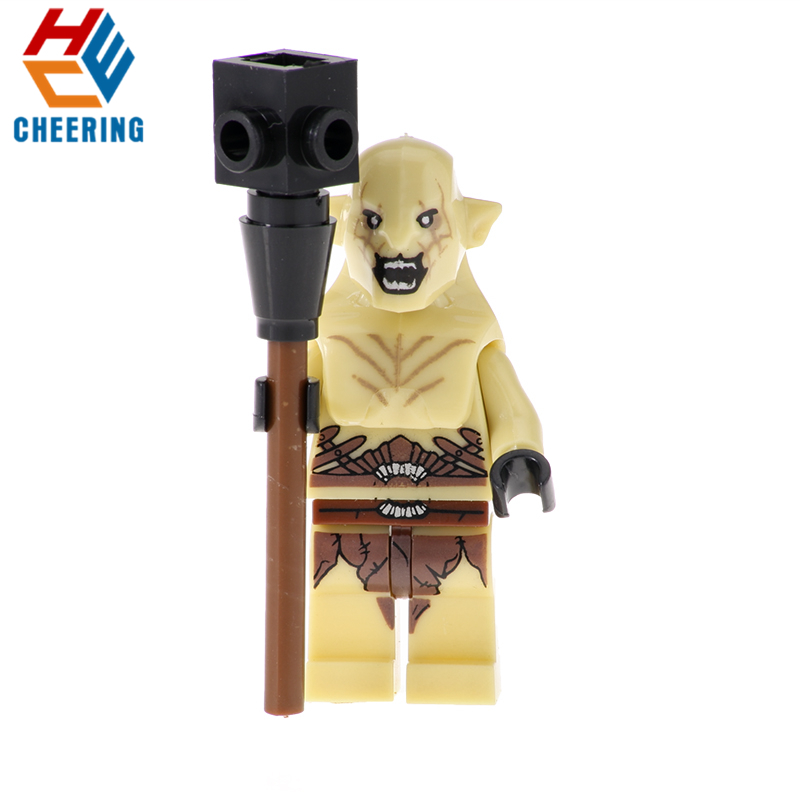 PG533 PG534 PG535 PG536 PG537 PG538 PG539 PG540 Single Sale Bricks The Lord Of The Rings Azog Bilbo Strong Orc Buliding Blocks Collection For Children DIY Toy Gift PG8149