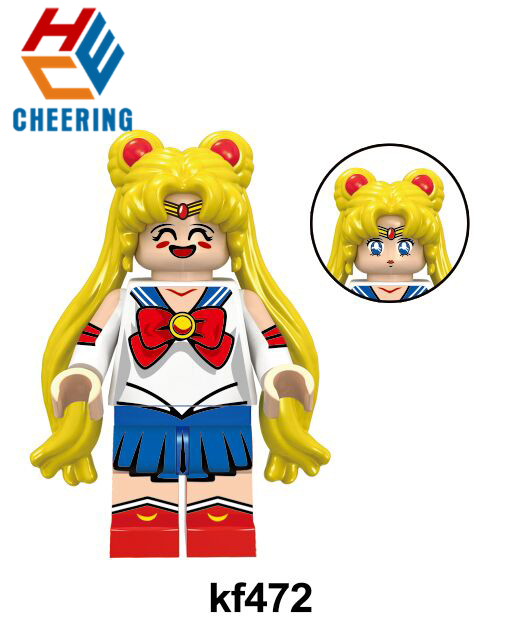  KF472 KF473 KF474 KF475 KF476 KF477 KF478 Super Heroes Single Sale Sailor Moon Figures Chiba Mamoru Unikitty Angry Astro Kitty Building Blocks Children Gift Toys KF6035