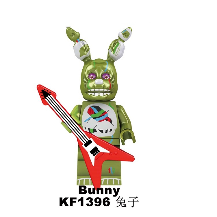 KF733-KF740 KF1383-KF1398 KF6071 KF6121 KF6122 KF6160 Five Nights at Freddy's  Building Blcoks Action Figure Toys Golden Freddy Foxy Spintraft Chica Bunny Ballonboy Animatronic Skeleton