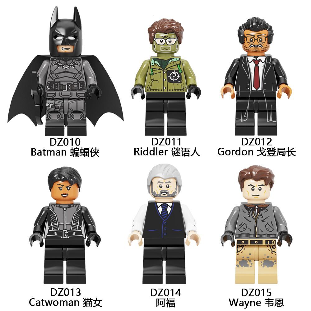XH1879 XH1880 XH1881 XH1882 XH1883 XH1884 XH1885 XH1886 X0334 Super Heroes Batman iddler Gordon Catwoman Wayne Movie Series Building Blocks Action Figures Educational Toys For Kids Gifts