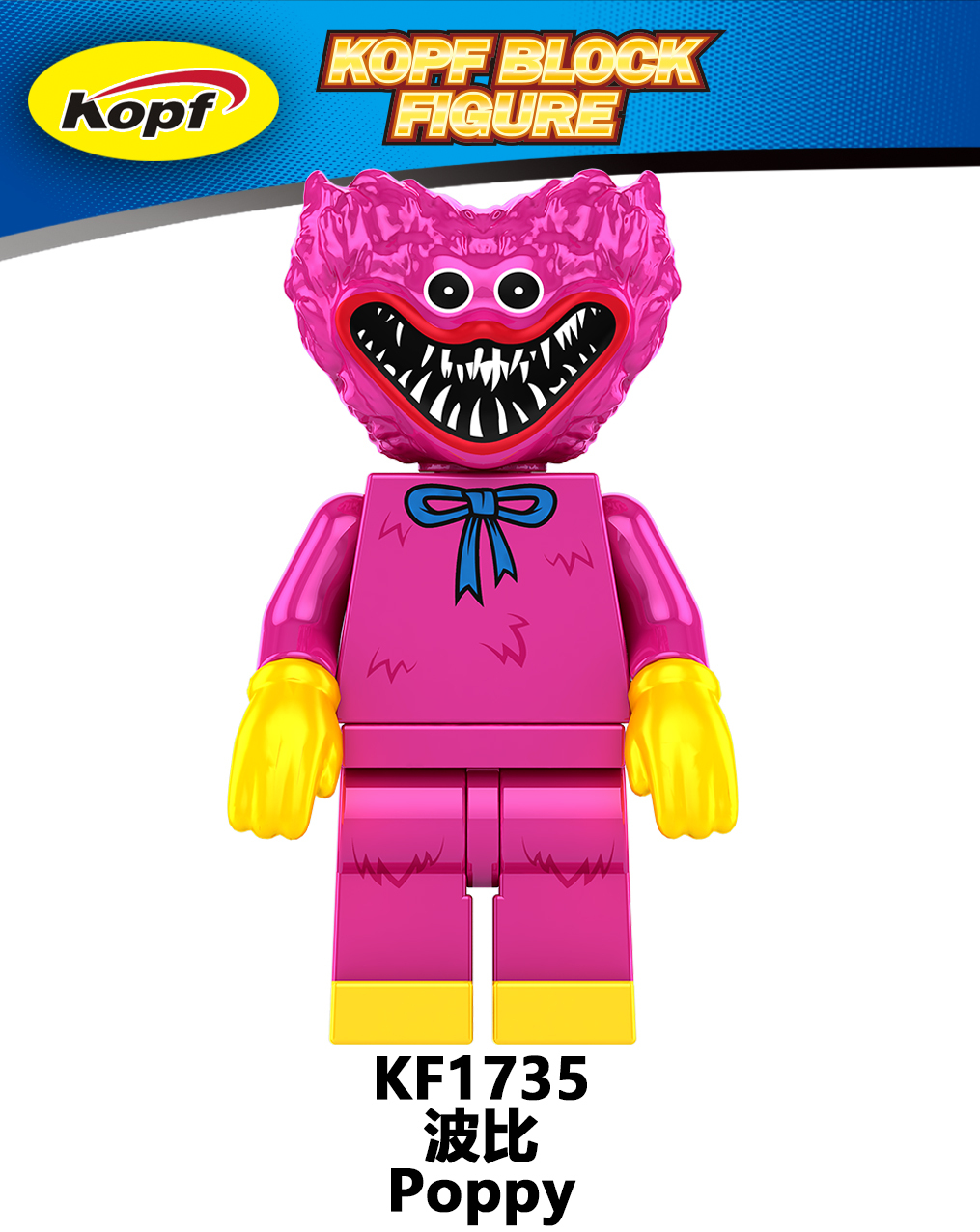 KF1734 KF1735 Poppy Playtime Horror Game Series Building Blocks Action Figures Educational Toys For Kids Gifts