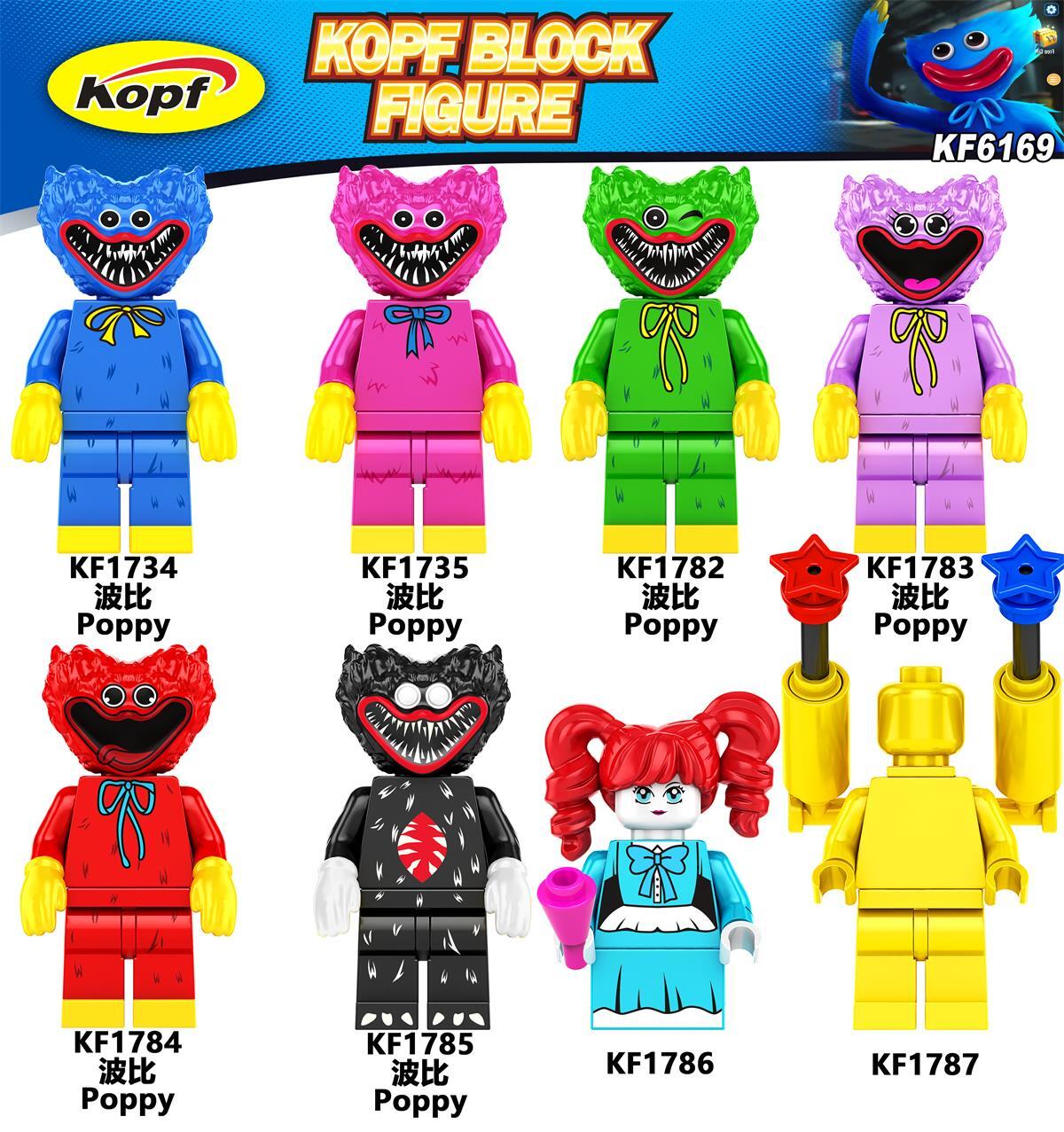 KF6169 KF1734 KF1735 KF1782 KF1783 KF1784 KF1785 KF1786 KF1787 Poppy's Playtime Cartoon Series Mini Building Blocks Action Figures Educational Toys For Kids Gifts 