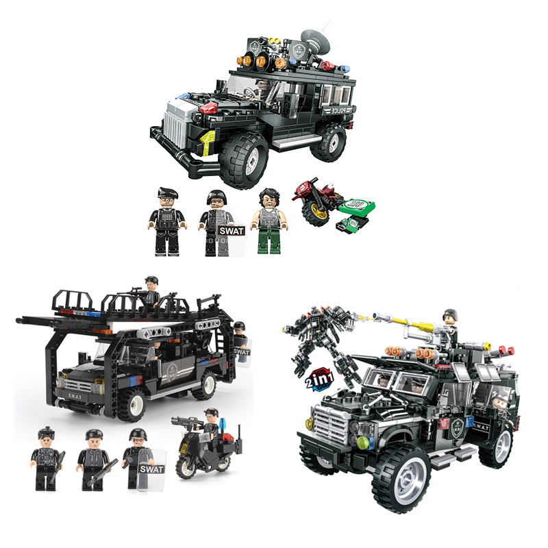 1577 1578 1580 2201 2801 Big Set Armored Vehicle Rock Climbing Car Building Blocks Action Figures Educational Toys For Kids Gifts