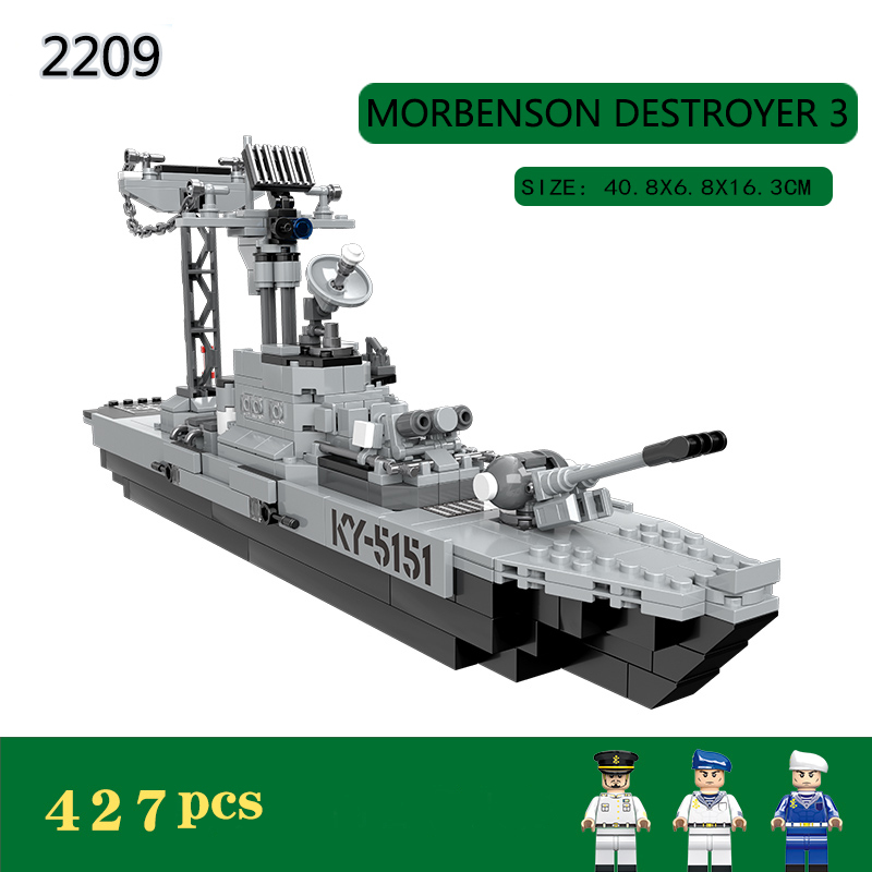 2209 2211 2237 2239 Big Set NUCLEAR SUBMARINE Bobcat Helicopter Building Blocks Action Figures Educational Toys For Kids Gifts