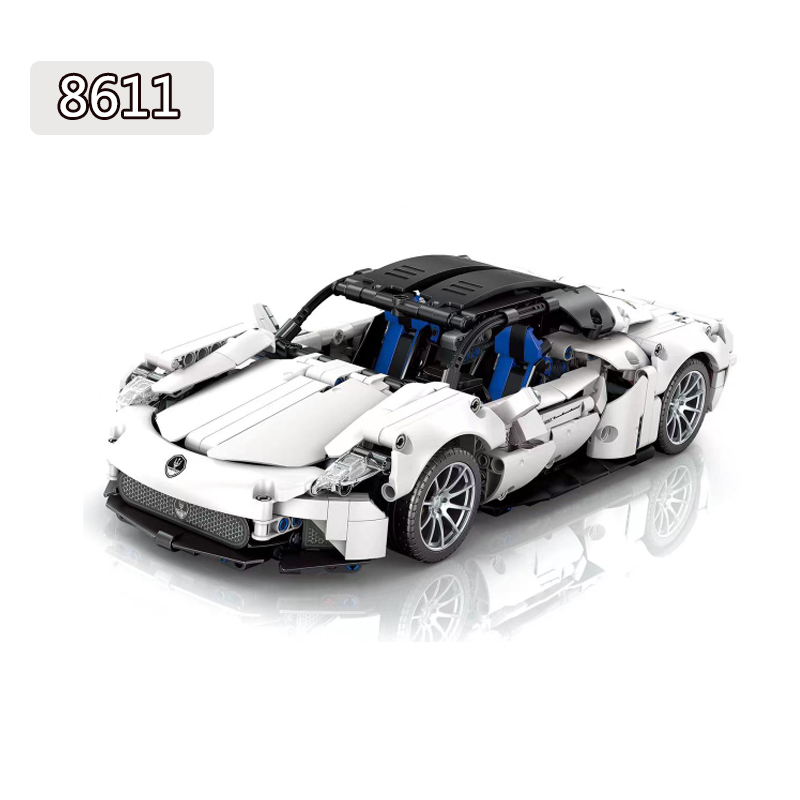 8600 8604 8610 8611 8612 Big Set Building Blocks Cars Lamborghini Maserati Bugatti Action Figures Educational Toys For Kids Gifts