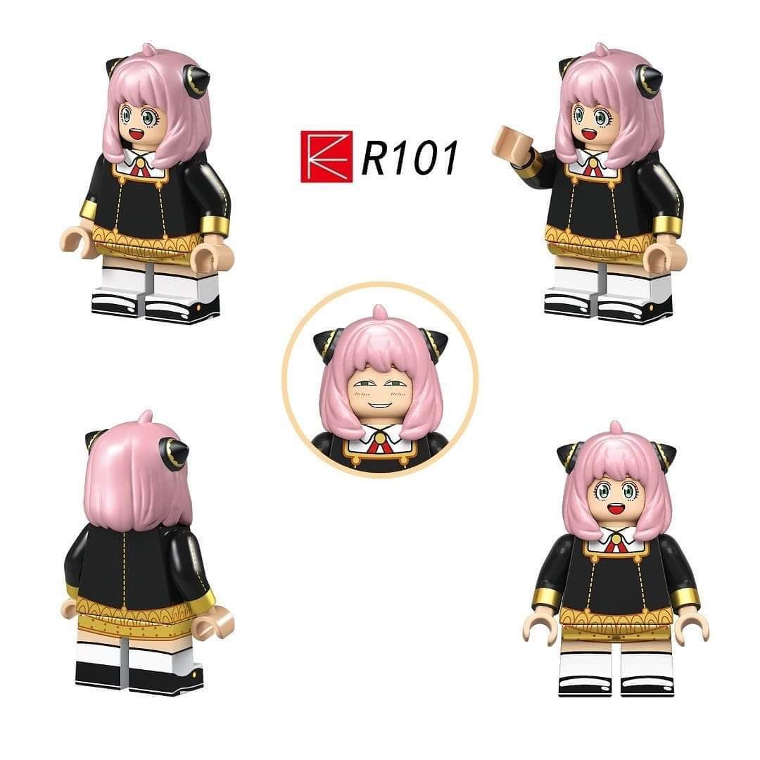 R100 R101 R102 R103 R104 R105 R106 RZL0002 SPY x FAMILY Anime Series Building Blocks Bricks Action Figures Educational Toys For Kids Gifts