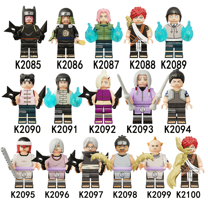 KDL812 KDL813 K2093 K2094 K2095 K2096 K2097 K2098 K2099 K2100 Naruto Series Building Blocks Action Figures Educational Toys For Kids
