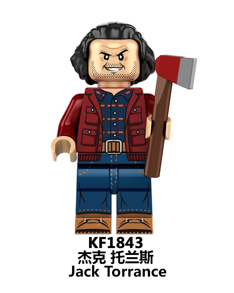 KF6176 KF1836 KF1837 KF1838 KF1839 KF1840 KF1841 KF1842 KF1843 Halloween Horror Series Building Blocks Action Figures Educational Toys For Kids Gifts