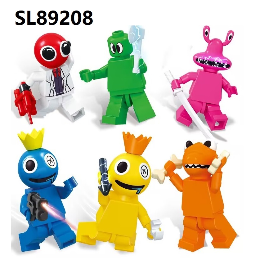 SL89208 SL89211 Rianbow Friends Game Series Set Sale Building Blocks Book Action Figures Educational Collection Toys For Kids